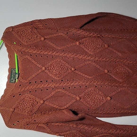 Vtg  cable knit sweater S. Mix Cotton - Picture 4 of 4